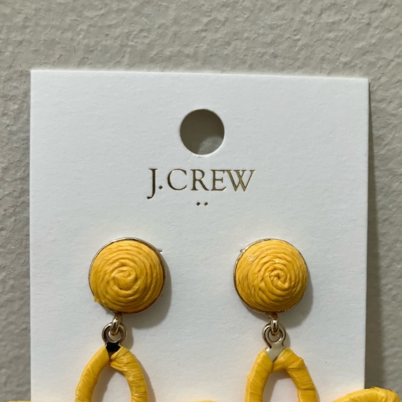 NWT J. Crew Wrapped Flower Statement Earrings, Floral Boho Hippie J.Crew Factory - Picture 5 of 13